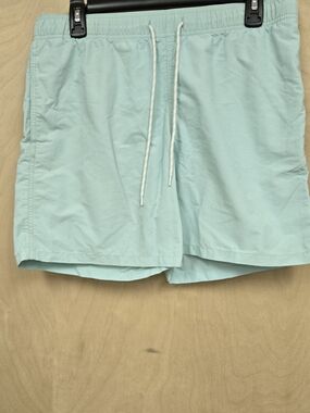 Classic Light Aqua Swim Shorts with Drawstring